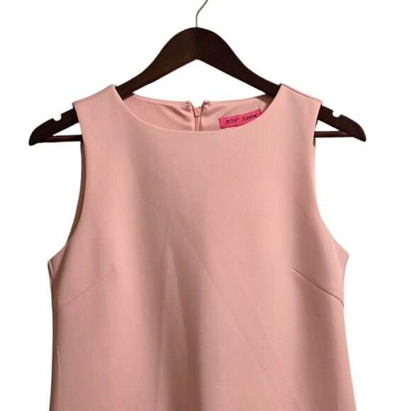Betsey Johnson Pink Mimosa Sheath Mini Dress Sz 4 - Picture 4 of 11